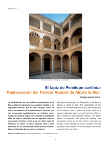 El tapiz de Penélope continúa Restauración del Palacio Abacial de