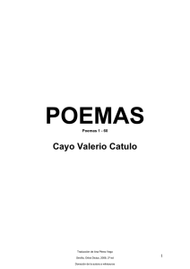 Catulo, Cayo Valerio, POEMAS