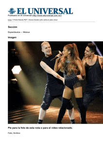 Ariana Grande sufre caída en pleno show