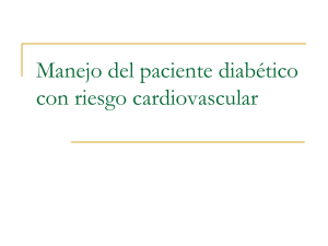 Manejo del paciente diabético con riesgo cardiovascular