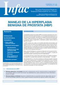 manejo de la hiperplasia benigna de próstata (hbp)
