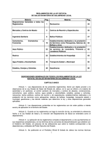 Reglamento de la Ley Estatal de Salud en Materia de Salubridad