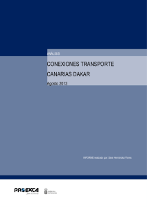 Análisis conexiones Canarias - Dakar