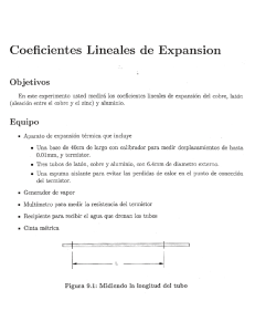 Lab 11 - Coeficientes lineales de expansión