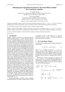 Obtaining time-dependent invariants by the Sarlet