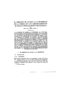 EL DERECHO DE ACCESO A LA PROPIEDAD DE LA TIERRA EN