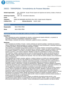 Termodinámica de Procesos Naturales