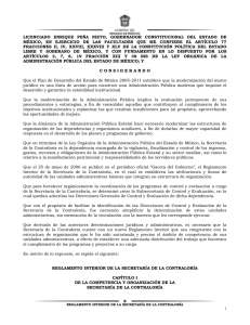 Secretaría de la Contraloría - Gobierno del Estado de México