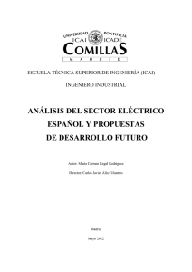 análisis del sector eléctrico español y propuestas de desarrollo