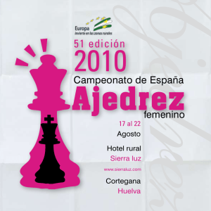 51 edición - Federación Española de Ajedrez
