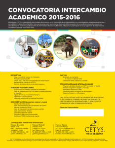 convocatoria intercambio academico 2015-2016