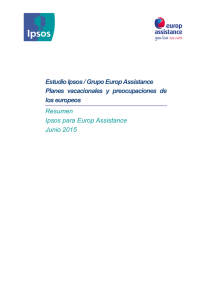 Síntesis Barómetro Ipsos Europ Assistance Vacaciones de los