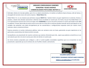 UNIDADES CONFIGURADAS CAMIONES DONGFENG Y BUSES