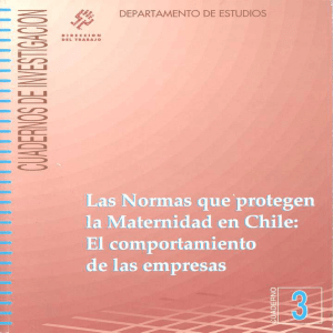 ` que `protegen Maternidad en Chile: El comportamiento de las