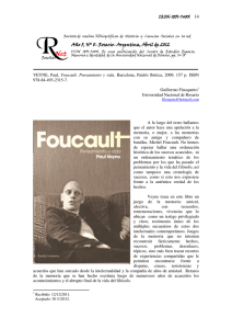 Foucault. Pensamiento y vida, Barcelona