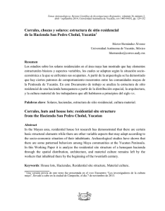 Corrales, chozas y solares: estructura de sitio residencial de la