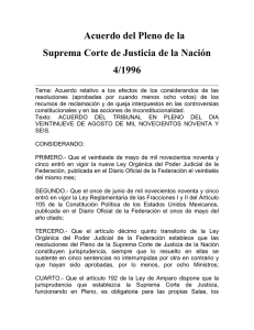Acuerdo del Pleno de la Suprema Corte de Justicia de la Nación 4