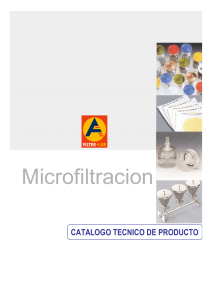 Catálogo de Microfiltración
