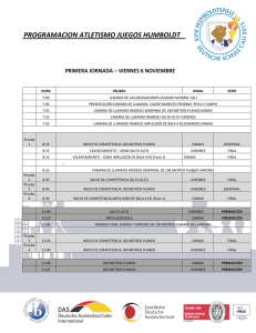 para ver Programación de Atletismo