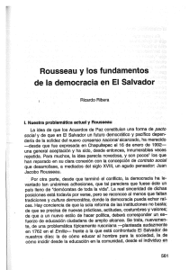 Rousseau y los fundamentos de la democracia en El Salvador