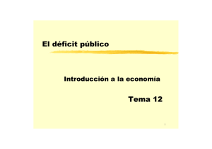 El déficit público Tema 12