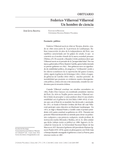 Federico Villarreal Villarreal Un hombre de ciencia