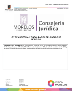 ley de auditoría y fiscalización del estado de morelos