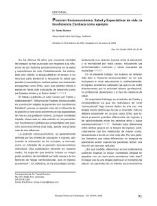 Posición Socioeconómica, Salud y Expectativas de vida: la