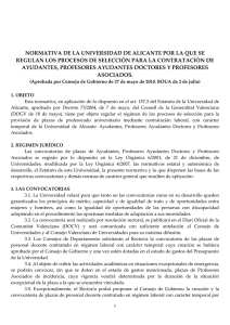 selección para la contratacion de Ayudantes, Profesores Ayudantes