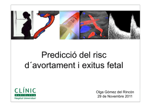 Predicció del risc d´avortament i exitus fetal