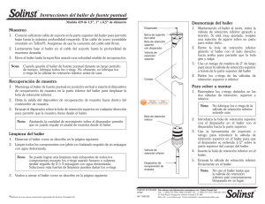 Instrucciones del bailer de fuente puntual con diámetro de 1,5", 1" y