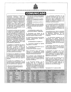 SECRETARiA DE RELACIONES EXTERIORES DE LA REPUBLICA