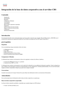 Integración de las bases de datos corporativas con el