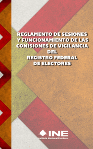 reglamento de sesiones y funcionamiento de las comisiones de