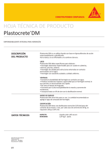Plastocrete DM - Sika Ecuatoriana