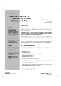 análisis de estrategias competitivas en sectores industriales del perú