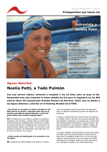 Protagonistas que hacen ola: Noelia Petti
