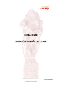 reglamento distinción "compás del cante"