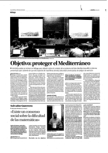 Objetivo. proteger el Mediterraneo