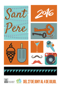 Programa Festes de Sant Pere 2016