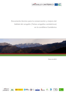 Documento técnico para la conservación y mejora del hábitat del