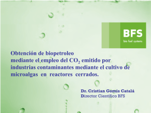 Obtención de biopetroleo mediante el empleo del CO emitido por