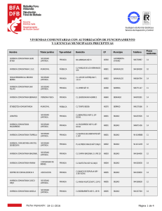 VIVIENDAS COMUNITARIAS CON AUTORIZACIÓN DE