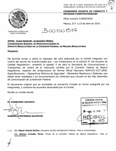 Nl>j - Comisión Federal de Mejora Regulatoria