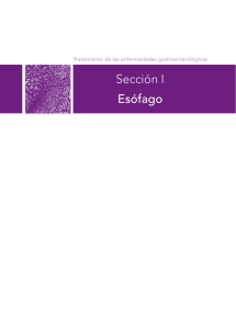 Esófago - Elsevier Instituciones