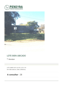 LOTE BIEN UBICADO - Pereyra Propiedades