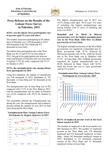 Press Release on the Results of the Labour Force Survey in