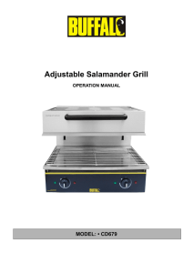 Adjustable Salamander Grill - Nisbets