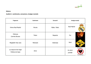 Música Audició 1: sentiments, sensacions, imatges