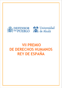 Formulario VII Premio de Derechos Humanos Rey de España